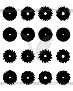 Дисковые пилы - графика в векторе