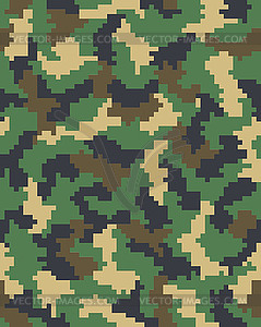 Seamless digital camouflage  - vector image