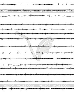  barbed wires seamless - vector image