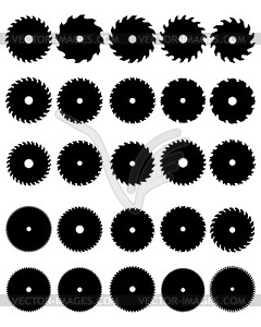Circular saw blades - vector image