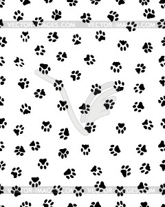 Prints of dog paw - vector clipart