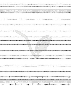 Barbed wire, seamless - vector image