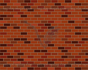 Red brick wall seamless - vector image