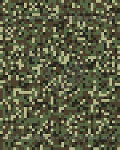 Seamless digital fashion camouflage pattern - vector clipart