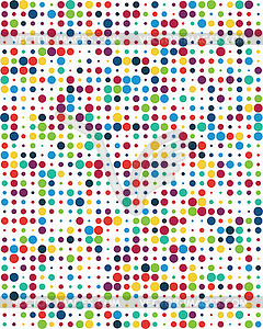 Pattern with colorful dots - vector image