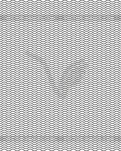 Seamless black and white wavy lines  - vector clipart