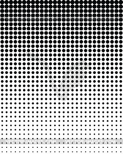 Pattern with blend black dots - vector image