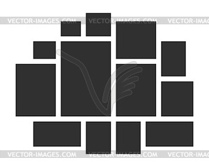 Templates collage frames - vector image