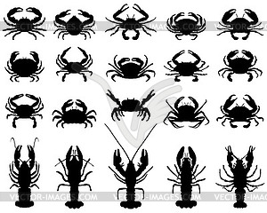 crab silhouette clip art