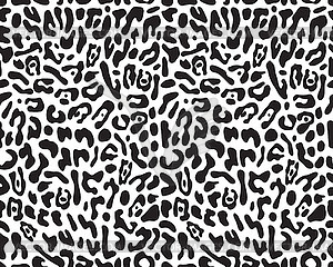 Seamless pattern of leopard leather - vector clipart