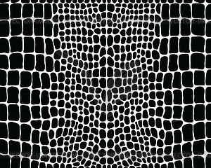 Seamless pattern of alligator skin - royalty-free vector image