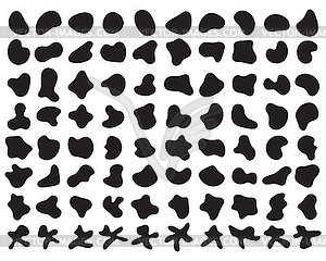 Arbitrary figures of irregular shape, - vector clipart