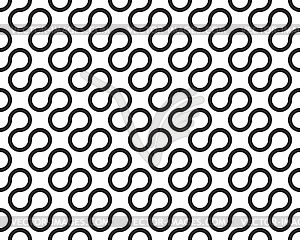 Black circular lines, simple pattern - vector clipart / vector image