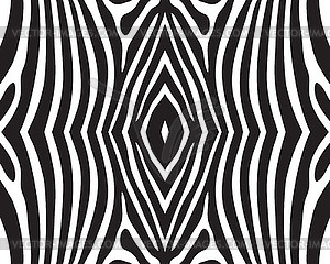 Seamless pattern of zebra skin - vector clipart