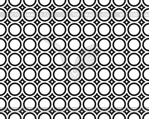 Black circles, seamless pattern - royalty-free vector image