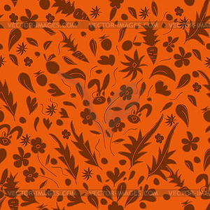Seamless pattern garden - vector EPS clipart