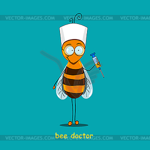Bee doctor - vector clipart