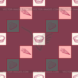 Seamless pattern Dolce vita - vector clipart