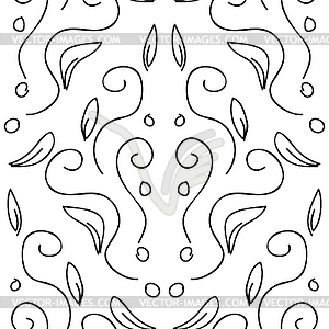 Seamless pattern with beautiful ornament - vector image