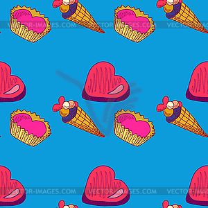 Seamless pattern Dolce vita - vector image