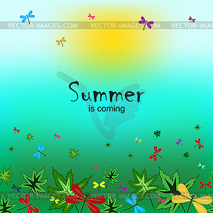 Summer is coming- - vector image