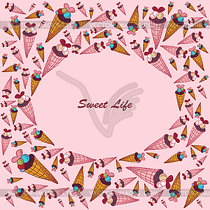 Sweet life - vector clip art