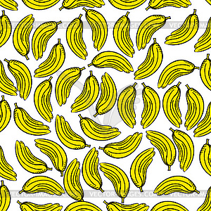 Seamless pattern with banana- - vector image