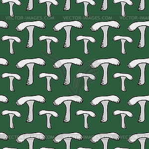 Seamless pattern with mushrooms- - vector clipart