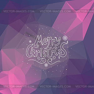 Merry Christmas greeting card - vector clip art