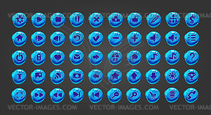 Big set web button - vector image