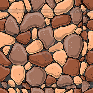 Seamless pattern with decorative stones- - vector image