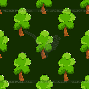 Seamless pattern with tree - royalty-free vector clipart