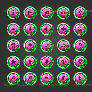 Big set of button for game design- - vector clipart / vector image