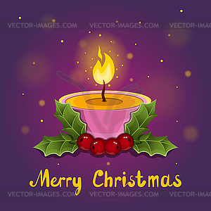 Christmas greeting card - vector clipart