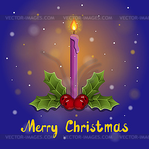 Christmas greeting card - vector clipart