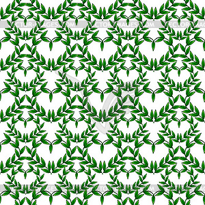 Seamless pattern with leaves - vector clipart