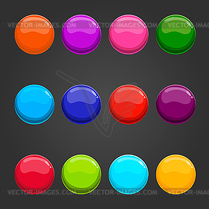 Set of shiny bubbles - vector clip art