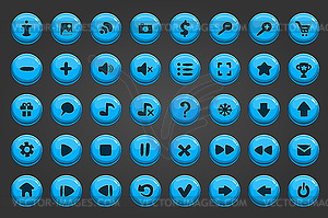 Big set of button 18 - vector clipart