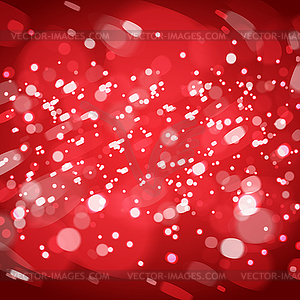 Christmas snowflakes on red background - vector clipart