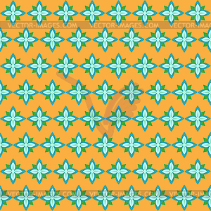 Printseamless pattern on orange background - royalty-free vector image