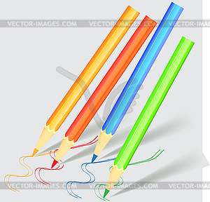 Color pencil - vector clipart