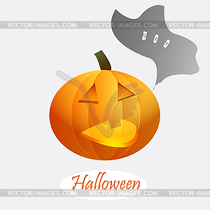 Halloween pumpkin . Scary Jack - vector clip art