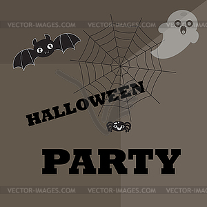Halloween poster, background - vector image