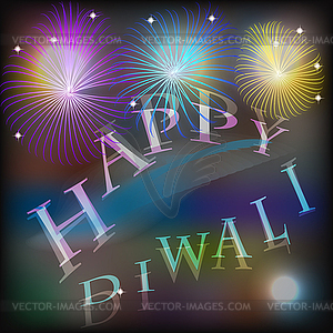 Diwali Holiday background graphic design with - vector clip art