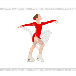 Girl skater - vector clip art