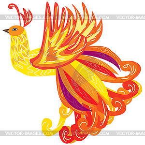 Phoenix bird as symbol of rebirth, , th - vector clipart / vector image