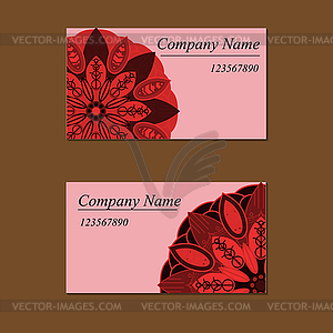 Colorful ornamental ethnic cards set. Templates wit - vector clipart