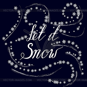 With lettering on dark - vector clipart