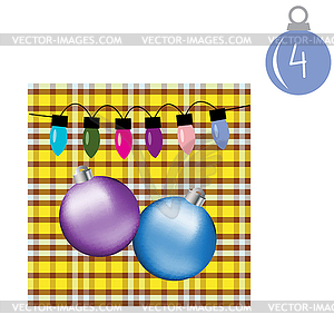 Christmas poster. Colorful Christmas Advent - color vector clipart