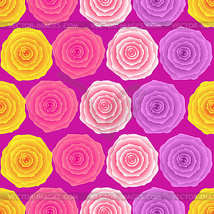 Seamless floral pattern with small abstract roses i - vector image